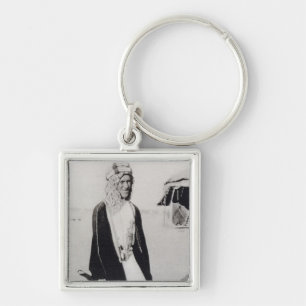 Porte-clés T.E. Lawrence dans la robe arabe (photo de b/w)