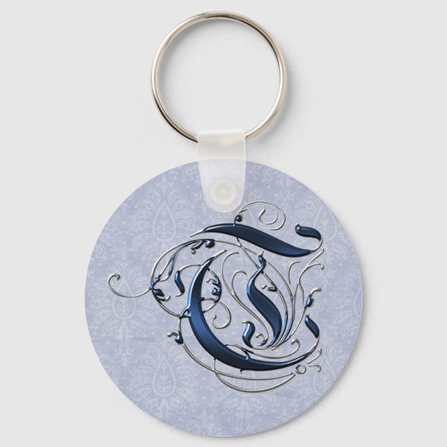 Porte-clés T initial vintage (Recto)