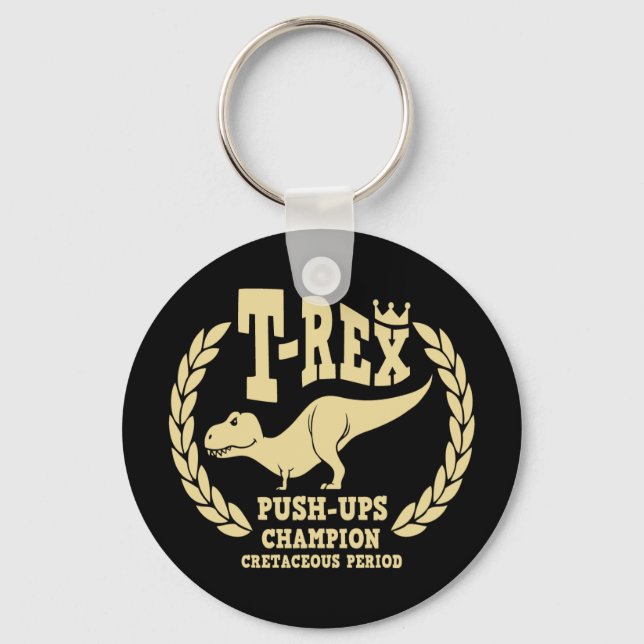 Porte-clés T-Rex aime les poussées (Recto)
