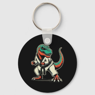Porte-clés T-rex Dinosaur Karate Taekwondo Martial Arts