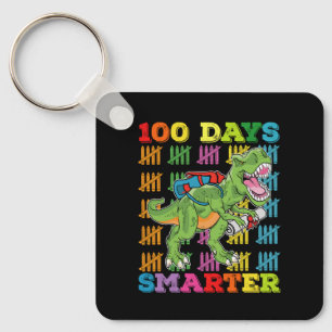 Porte-clés T Rex Dinosaure 100 Jours Plus Intelligent École 1