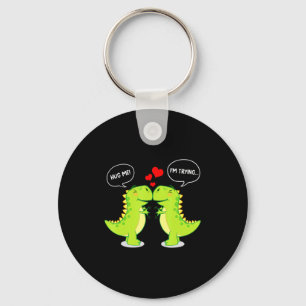Porte-clés T Rex Dinosaure Me Fait Un Câlin Saint Valentin Dr