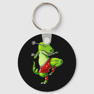Porte-clés T-rex Dinosaure Muay Thai Boxe Karaté Art Martial