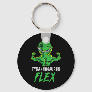 Porte-clés T Rex Entraînement Drôle Dinosaure Gym Haltérophil