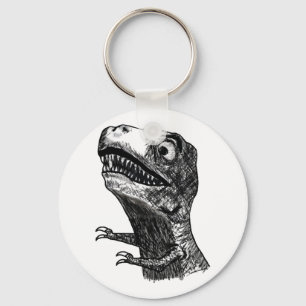 Porte-clés T-Rex Rage Meme - Keychain