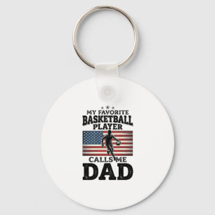 Porte-clés T-Shirt à gravure vintage patriotique pour papa de