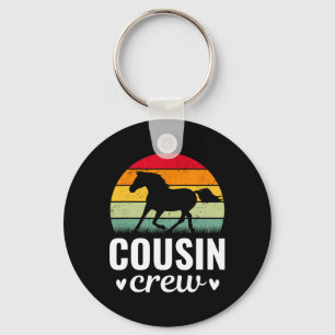 Porte-clés T-shirt Bi Famille Cousin Vintage Équitation Famil
