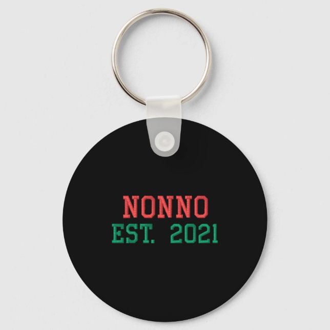 Porte-clés T Shirt Brodé Nonno Est 2021  (Recto)