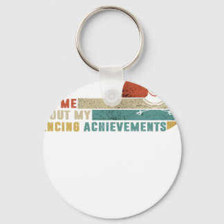 Porte-clés T-shirt cadeau de fencing vintage génial pour fier