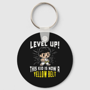 Porte-clés T-shirt cadeau de récompense de ceinture jaune d'u