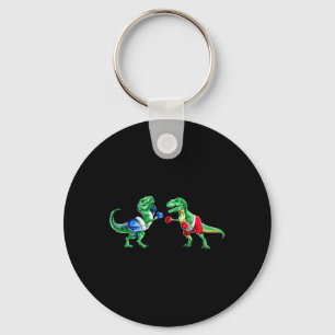 Porte-clés T-shirt cadeau gants T Rex boxe enfants Dinosaure