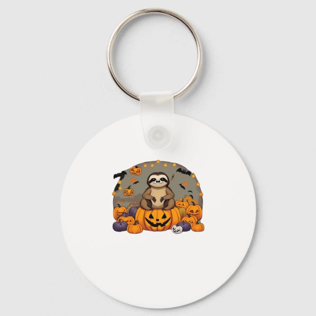 Porte-clés T-shirt classique de Sloth-o-ween (Recto)