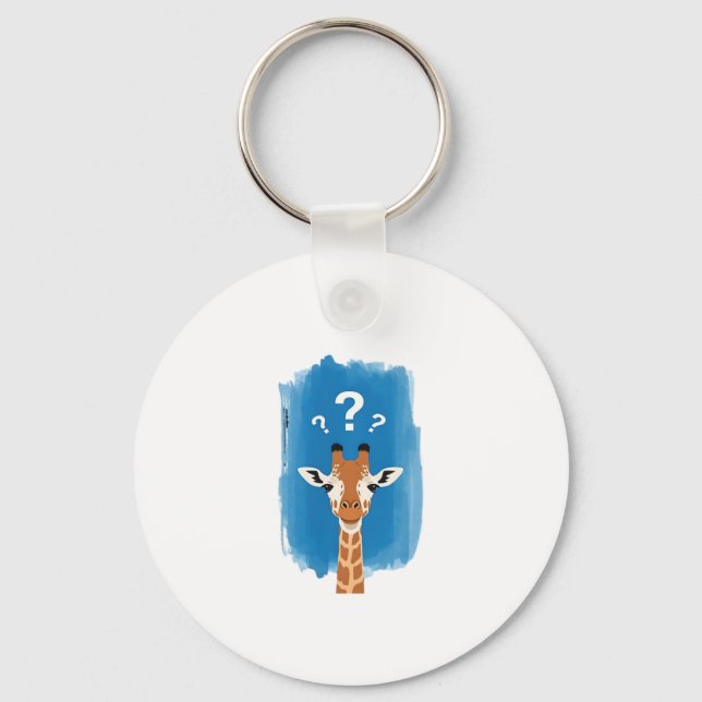 Porte-clés T-Shirt Classique Girafe Confuse (Recto)