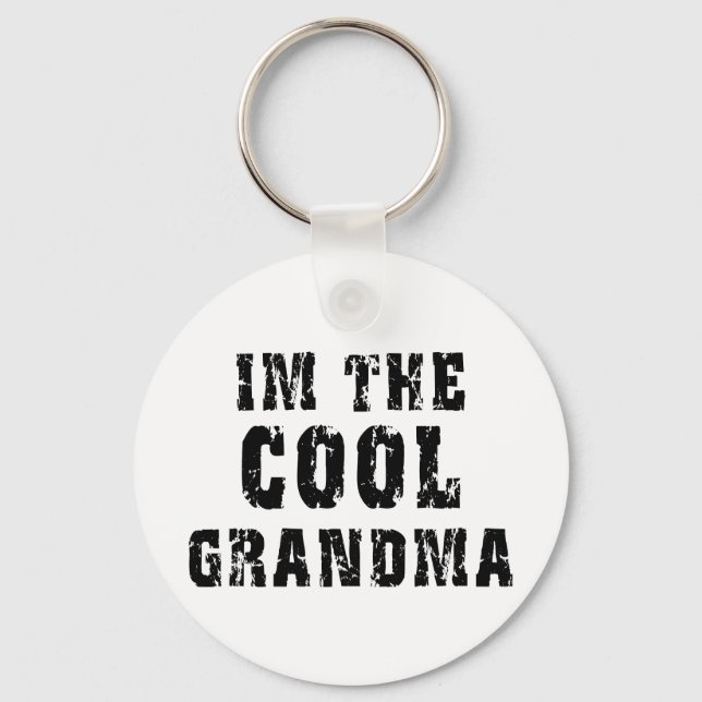 Porte-clés T-shirt cool grand-mère (Recto)
