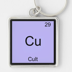 Porte-clés T-Shirt Cu - Symbole d'élément de chimie drôle de 