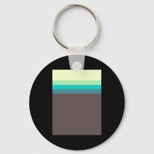 Porte-clés T Shirt De Jolies Rayures Jolies Verts 