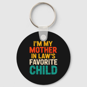 Porte-clés T-shirt de l'enfant préféré de la belle-mère pour