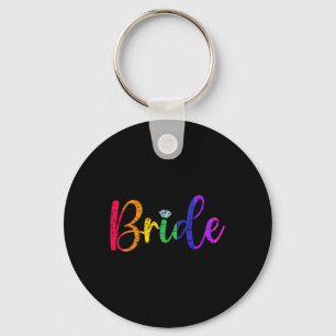 Porte-clés T-shirt de mariage gay lesbienne LGBT pour la mari