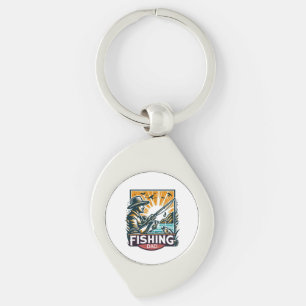 Porte-clés T-shirt de pêche