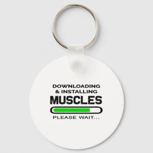 Porte-clés T-shirt de sport drôle de gym téléchargement et in