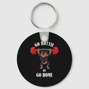 Porte-clés T-shirt de sport drôle pour Rottweiler - Fitness G