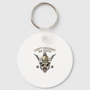 Porte-clés T-shirt design de gravure vintage Jésus Possum drô