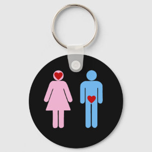 Porte-clés T-shirt d'humour d'amour de femme d'homme