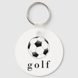 Porte-clés T-Shirt drôle de sport Balle de football Golf