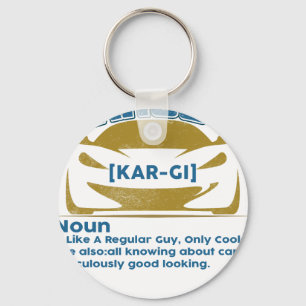 Porte-clés T-shirt drôle pour homme amateur de voitures Cadea