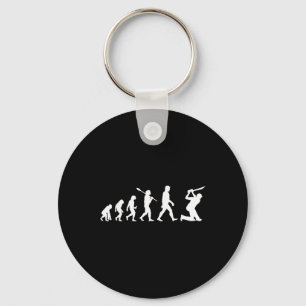 Porte-clés T-shirt drôle sur l'évolution du cricket pour les