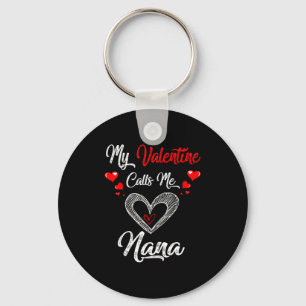 Porte-clés T-shirt Femme Ma Saint-Valentin M'appelle Nana Sai