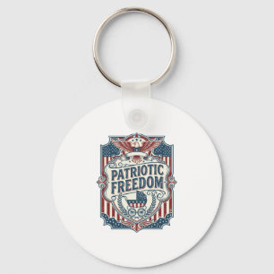 Porte-clés T-shirt graphique vectoriel Baby Shower patriotiqu