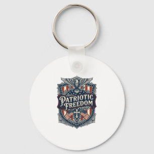 Porte-clés T-shirt graphique vectoriel Foi Patriotique Famill