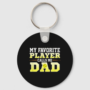 Porte-clés T-Shirt Homme Mon Joueur Favori M'appelle Papa Sof