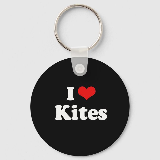 Porte-clés T-shirt I Love Kites (Recto)