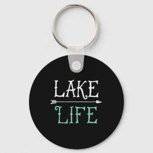 Porte-clés T Shirt La Vie du Lac Pêche Voile Drôle Ou