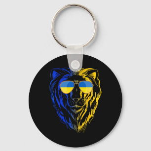 Porte-clés T-shirt Lion Ukraine soutien Ukraine #nowar Tenir