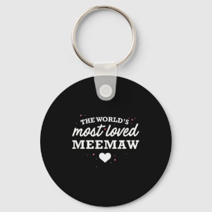 Porte-clés T-shirt Meemaw le plus aimé au monde, Saint-Valent