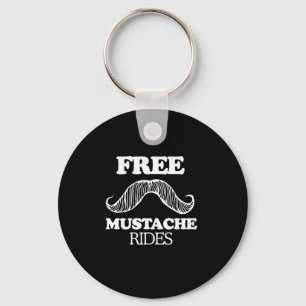 Porte-clés T-shirt MUSTACHE RIDES GRATUIT