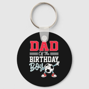 Porte-clés T-shirt Papa du garçon d'anniversaire Foot Famille