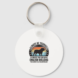 Porte-clés T-shirt pour amateur de chien Bouledogue anglais V