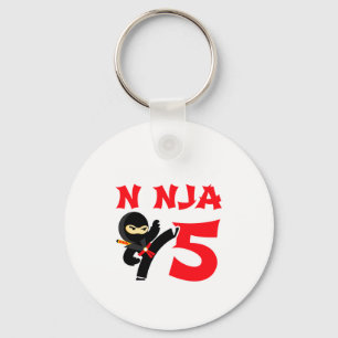 Porte-clés T-shirt pour enfants de 5 ans pour fête d'annivers