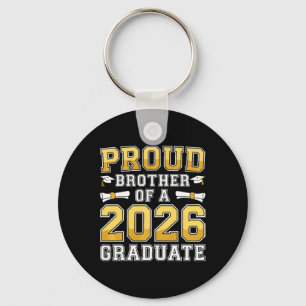 Porte-clés T-shirt pour homme fier frère d'un diplômé de 2026