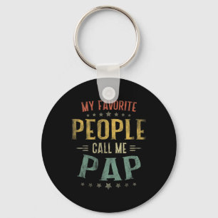 Porte-clés T-shirt pour hommes Mes personnes préférées m'appe