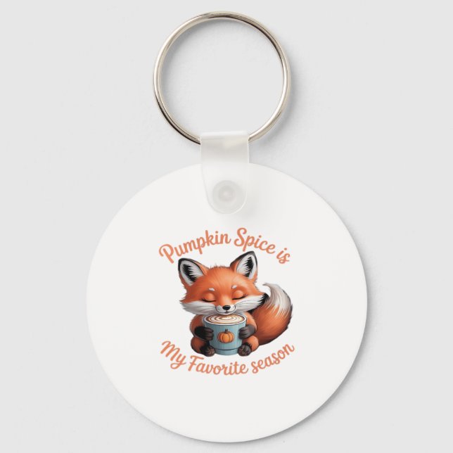 Porte-clés T-shirt « Pumpkin Spice est ma saison préférée d'a (Recto)