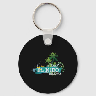 Porte-clés T-shirt souvenir de vacances El Nido Palawan Phill