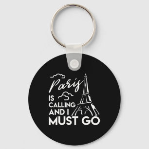 Porte-clés T Shirt Tour Eiffel Paris Vous Appelle Vacances Pa