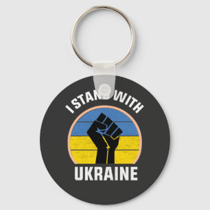 Porte-clés t-shirt ukraine libre, je suis avec l'ukraine