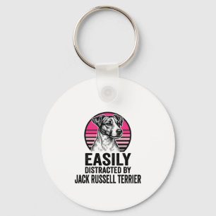 Porte-clés T-shirt vintage Jack Russell Terrier facilement di