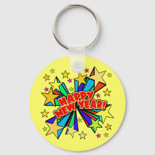 Porte-clés T-shirts de bonne année, Steins de bière, cadeau